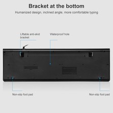 Chasing Leopard Zgb S500 Kare Keycap Kablolu Klavye + Fare Seti Siyah   (Yurt Dışından)