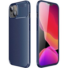 MobaxAksesuar Apple iPhone 13 Mini Kılıf Karbon Silikon Case