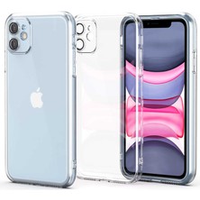 MobaxAksesuar Apple iPhone 12 Kılıf Kamera Lens Korumalı Şeffaf Fizy