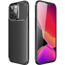 MobaxAksesuar Apple iPhone 13 Pro Max Kılıf Karbon Silikon Case
