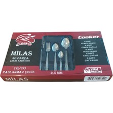 Cooker Milas Çatal Kaşık Seti 30 Parça CRK2854 6520