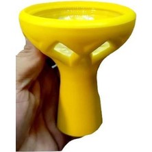 Hd Marketim Vitria Bölmeli Silikon Cam Lüle Nargile Lülesi Samsaris Lüle Sarı