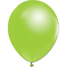 Benim Marifetlerim Metalik Açık Yeşil Balon 12 Ich 25 Adet