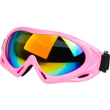 Baosity Kayak Snowboard Gözlük Güneş Gözlüğü Erkek Kadının Çocuk Uv Koruma Anti Sis Kask Pembe (Yurt Dışından)