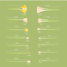 Puluz Puluz Makyaj Fırça Seti, Stil: Opp Torba Yeşil (Yurt Dışından)