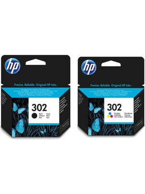 Hp 302 Siyah Renkli Kartuş 2'li Set Hp F6U65AE