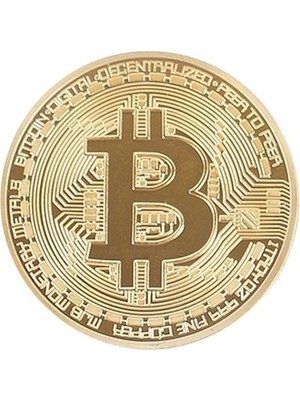 Kırmızı Papyon Bitcoin Madeni Hatıra Parası Hediyelik Para