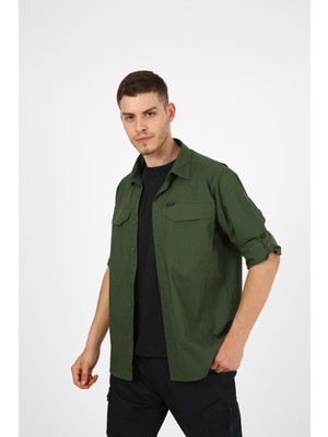 Moda Canel Monel Outdoor Yeşil Tactical Gömlek Taktik Giyim Ripstop Gömlek