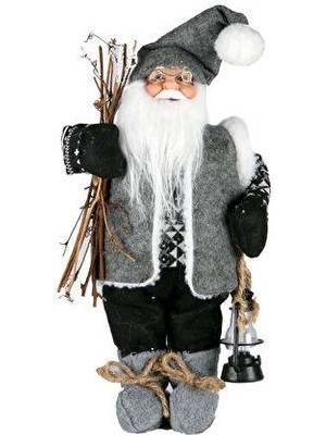 Çırpan Ev Noel Baba Gri Ormancı 40CM