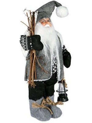 Çırpan Ev Noel Baba Gri Ormancı 40CM