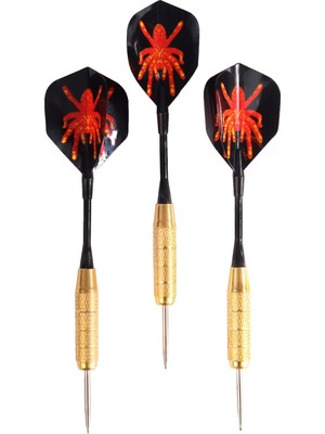 Delta 20 Gr. Dart Oku (3’lü Set) - Çelik Uç + Pirinç Gövde + Renkli Kanat - Dart Oku Seti