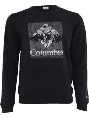 Columbia CS0183 Basın Butte Crew Sweatshirt Siyah