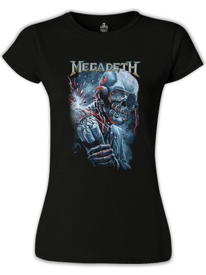 Lordd  T-Shirt   Megadeth Siyah Bayan Tshirt