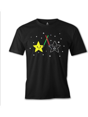 Lordd  T-Shirt   Real Star Wars Siyah Erkek Tshirt