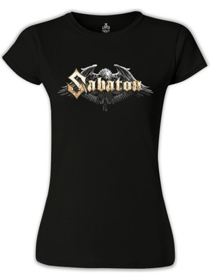 Lordd  T-Shirt   Sabaton - Logo Siyah Bayan Tshirt