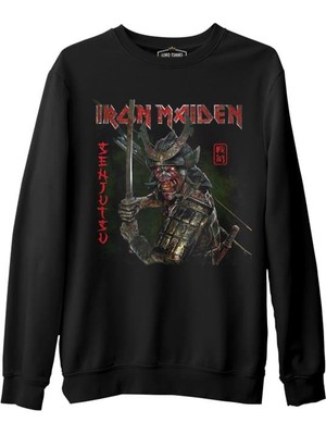 Lordd  T-Shirt   Iron Maiden - Senjutsu Siyah Erkek Kalın Sweatshirt