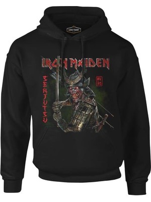 Lordd  T-Shirt   Iron Maiden - Senjutsu Siyah Erkek Fermuarsız Kapşonlu