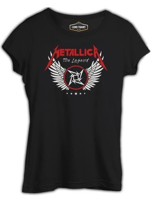 Lordd  T-Shirt   Metallica - Legend Siyah Bayan Tshirt