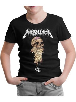 Lordd  T-Shirt   Metallica - One Siyah Çocuk Tshirt