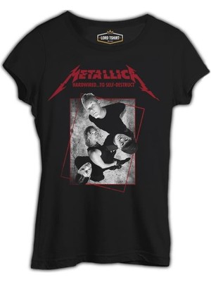Lordd  T-Shirt   Metallica - Grup Elemanları High Siyah Bayan Tshirt