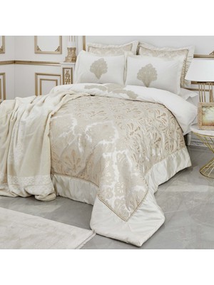 Karaca Home Elnara Gold Perde Hediyeli 12 Parça Çeyiz Seti