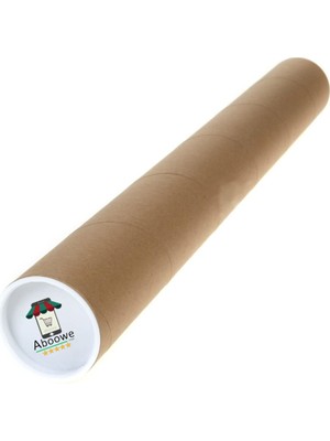 Aboowe Postüp Silindir Kutu 5 cm x 50 cm Poster Afiş Harita Gönderi Tüpü