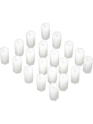 Meridyen M 3 x 15M M  Plastik Distans-Spacer Dişi- Dişi 1 Adet