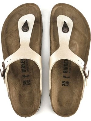 Birkenstock Gizeh Bf Ekru Parmak Arası Kadın Terlik 943871 V3