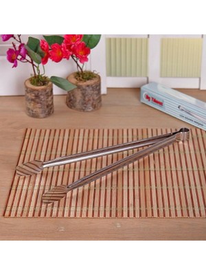 Hellove Paslanmaz Çelik Lüxs Izgara Maşa 2 Li Set