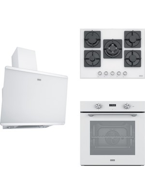 Franke Fpj 615 V Wh/ss Davlumbaz Fhns 705 4g Tc Wh C Ocak Fma 86 H Wh Fırın Beyaz Ankastre Set