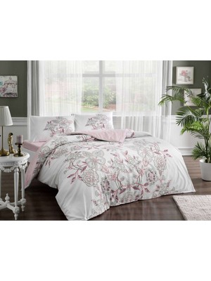 Taç Ranforce Lucy Pembe Tek Kişilik  Nevresim Takımı