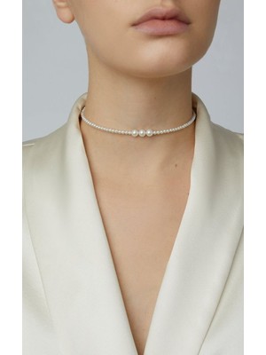 Gökdeniz 925 Küre Inci Model Kadın Gümüş Kolye