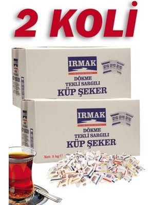 IRMAK 2 Koli Tek Sargılı Küp Şeker 5 kg x 2 (10 kg)