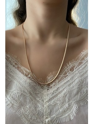 My Joyas Design Özel Seri Kalın Yılan Zincir Kolye