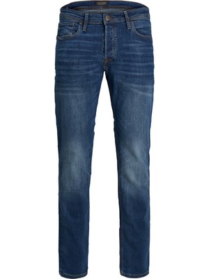 Jack & Jones Tim Erkek Lacivert Jean Pantolon (12146384-BD)