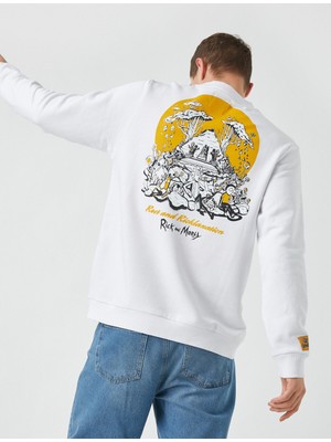 Koton Rick and Morty Sweatshirt Lisanslı Baskılı