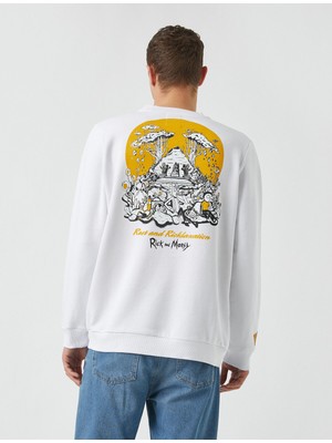 Koton Rick and Morty Sweatshirt Lisanslı Baskılı