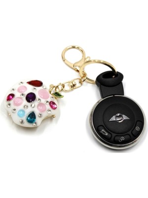 Hellove Hediyelik Anahtarlık Çanta Aksesuarı Elma Şeklinde Anahtarlık