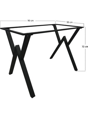 İrem Retro Metal Masa Ayak - x Ayak (50X90CM Çerçeve )