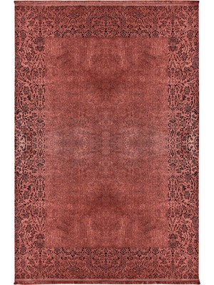 Kaşmir Halı Viskon Premium Damask Somon 160x230cm Halı