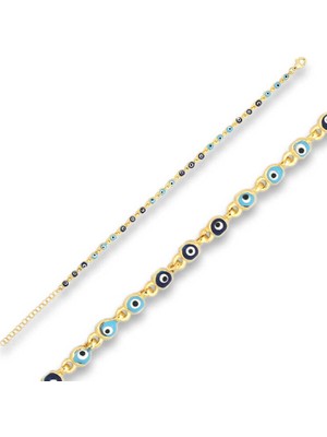 Gumush ​gümüş Nazar Boncuklu Bileklik