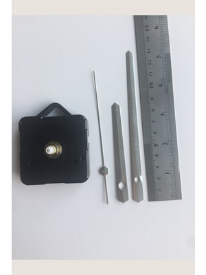 Platin Saat 1 Set Gümüş Akrep Yelkovan ve Saat Mekanizması