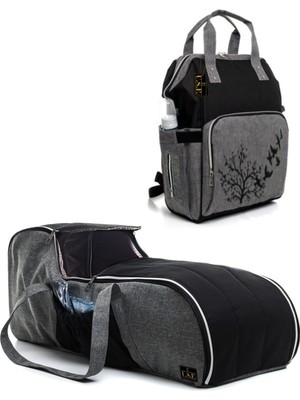 U.S.F Anne Bebek Bakım Çantası + Portbebe Ana Kucağı Puset Bebek Taşıma Ikili Set