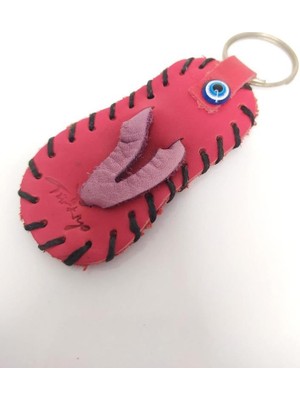 Hd Marketim Deri Anahtarlık Nazar Boncuklu Çanta Süsü 10269 Hdmarketim