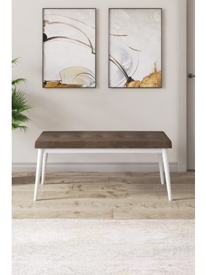 Canisa Concept Arwen Serisi Bench, Gürgen Tam Isleket, 1.sınıf Babyface Kumaş , Beyaz Ayak