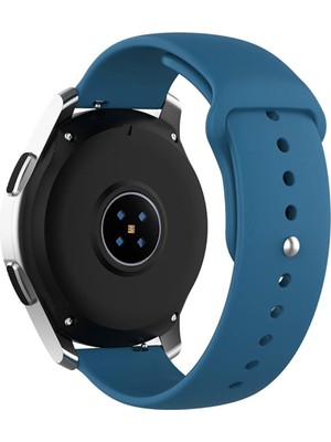 Nezih Case Huawei Watch Gt/gt2/gt2 Pro Uyumlu 22MM Soft Tasarım Yumuşak Silikon Kordon Mavi
