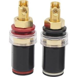 Hıfı Hoparlör Terminali Saf Bakır Kapalı Vida Tipi Ev Sineması Duvar Plakaları Için Altın Kaplama (Yurt Dışından)