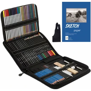 Beauty Life 74 Parçalı Profesyonel Çizim Kalemleri ve Eskiz Seti, (Yurt Dışından)