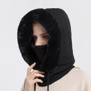 Açık Havada Soğuğa Dayanıklı Kayak Şapkası, Yüz Maskesi, Tek Parça Soğuğa Dayanıklı Başlık