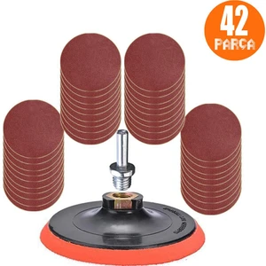 42 Parça Cırt Zımpara Seti + Matkap Aparatı 115 mm